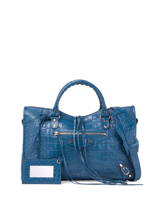 balenciaga crocodile city bag