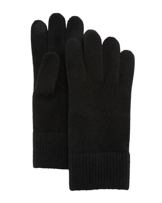 Portolano Cashmere Touchscreen Gloves | Neiman Marcus