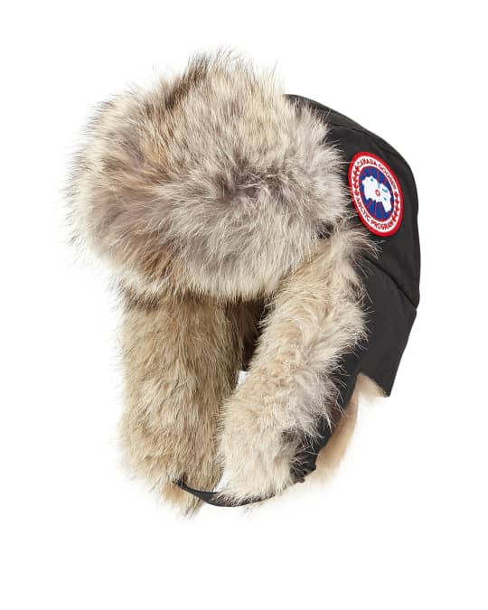 Coyote Fur Aviator Hat