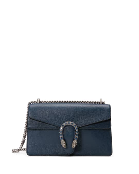 Gucci Dionysus Pebbled Leather Shoulder Bag, Black | Neiman Marcus