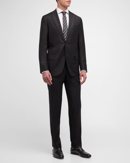 Corneliani virgin-wool two-piece suit - Black