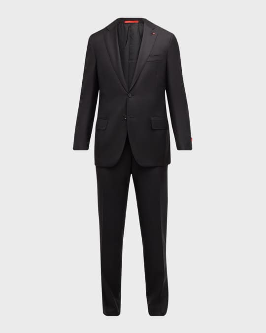 Corneliani virgin-wool two-piece suit - Black