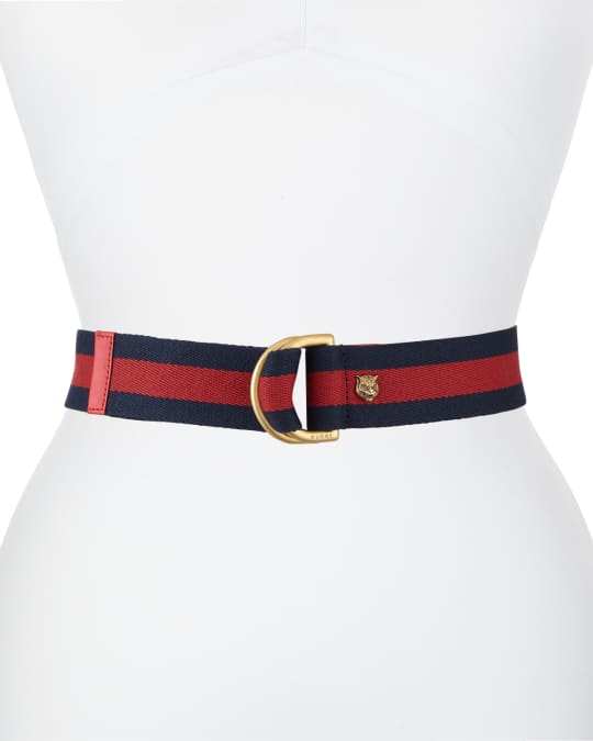 Gucci tiger buckle web belt new arrivals
