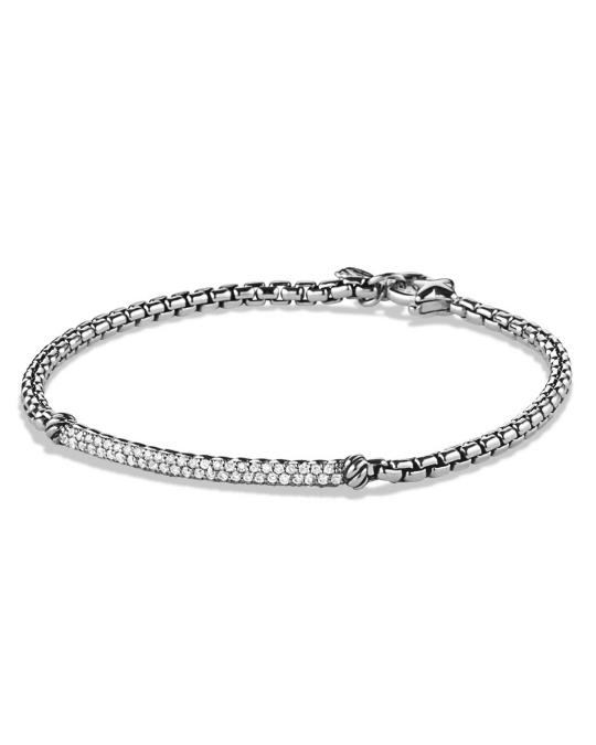 David Yurman Metro Pave Diamond Bar Bracelet | Neiman Marcus