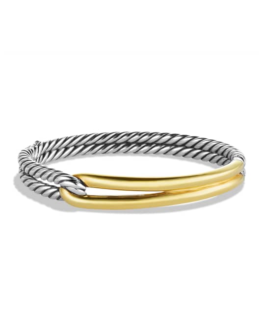 David Yurman Labyrinth SingleLoop Bracelet with Gold Neiman Marcus