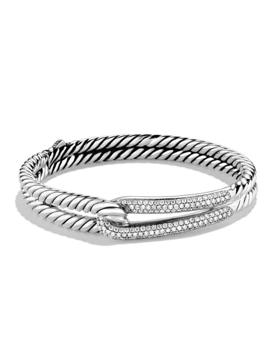 David Yurman Labyrinth Single-Loop Bracelet with Diamonds | Neiman Marcus