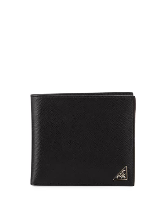 Prada Saffiano Bi-Fold Wallet | Neiman Marcus