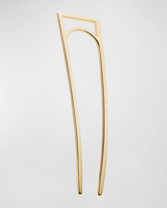 Geometric Gold Plated Metal Hair Stick