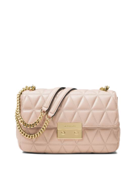 Michael michael kors sloan best sale quilted floral chain shoulder bag