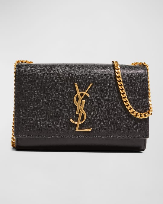 Saint Laurent Kate Small YSL Monogram Patent Leather Crossbody Bag