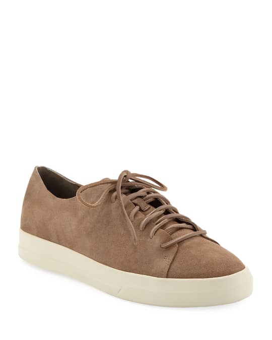 Vince Men s Copeland Raw Edge Suede Low Top Sneakers Neiman Marcus
