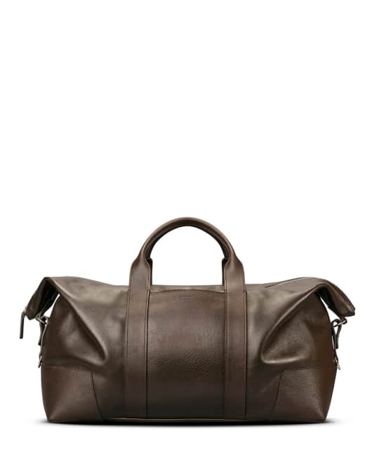 Men's Large Leather Carryall Duffel Bag