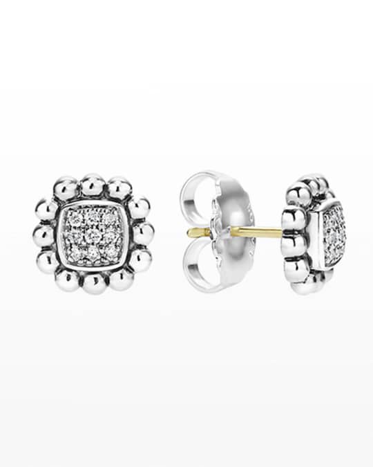 10mm Caviar Spark Diamond Stud Earrings