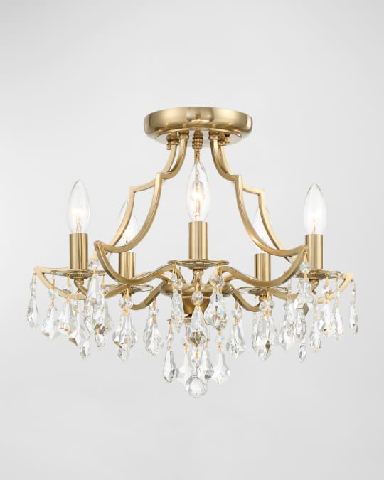 Cedar Polished Chrome Flush-Mount Light