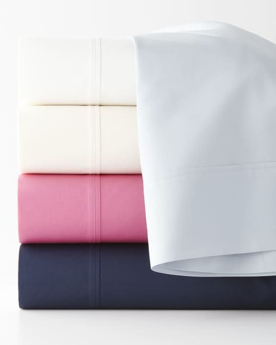 Ralph Lauren Home 464 Thread Count Percale Flat Sheet, FULL Neiman Marcus