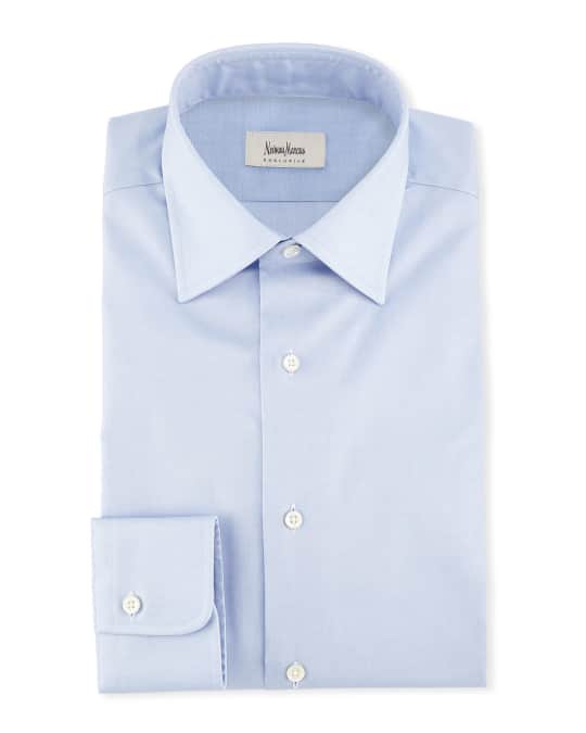 Neiman Marcus Solid Woven Dress Shirt Neiman Marcus
