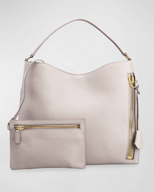 TOM FORD Alix Hobo Small in Grained Leather | Neiman Marcus