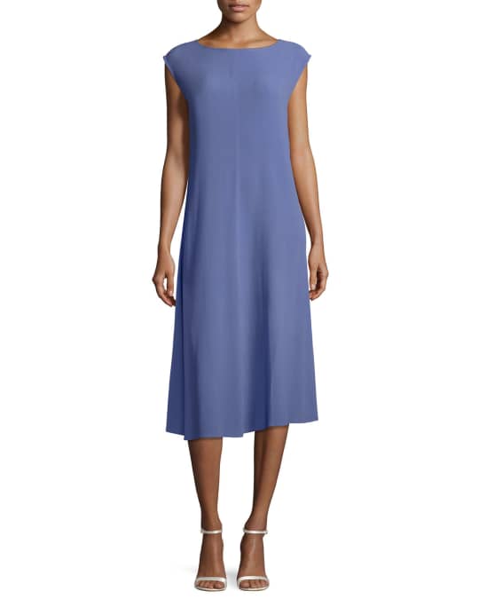 Eileen fisher silk best sale georgette dress