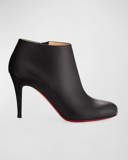 Belle Leather Red Sole Ankle Boots