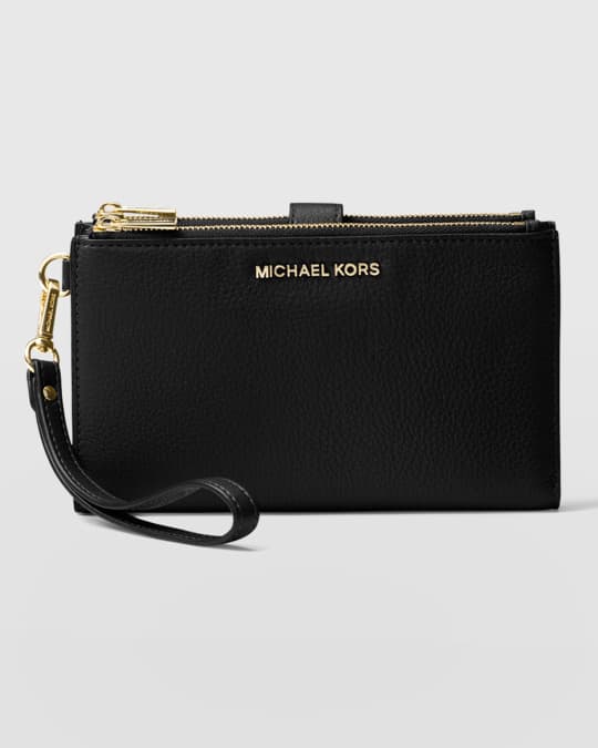 MICHAEL Michael Kors Adele Double-Zip Smartphone Wristlet Wallet ...