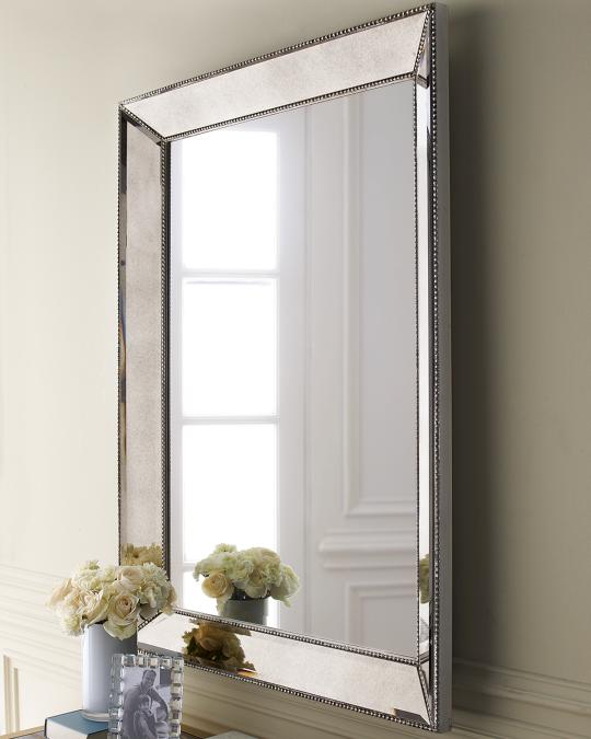 Beaded Wall Mirror, 36.5