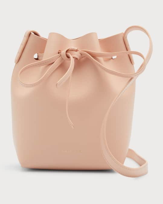 Mansur Gavriel Mini Saffiano Leather Bucket Bag