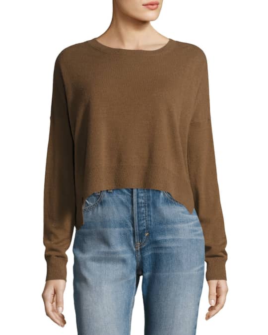 Vince cropped cashmere sweater outlet