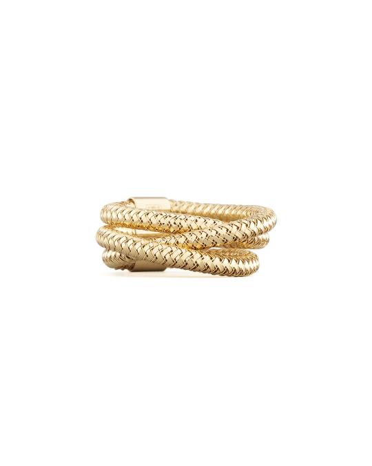 Roberto Coin Primavera Three-Strand Ring, Yellow Gold | Neiman Marcus