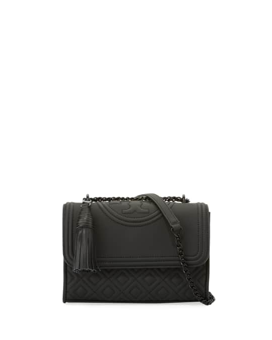 Tory Burch Fleming Small Matte Leather Shoulder Bag | Neiman Marcus