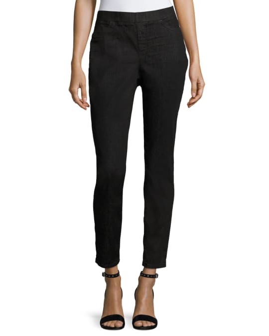 Valentino Black Viscose Jersey Leggings