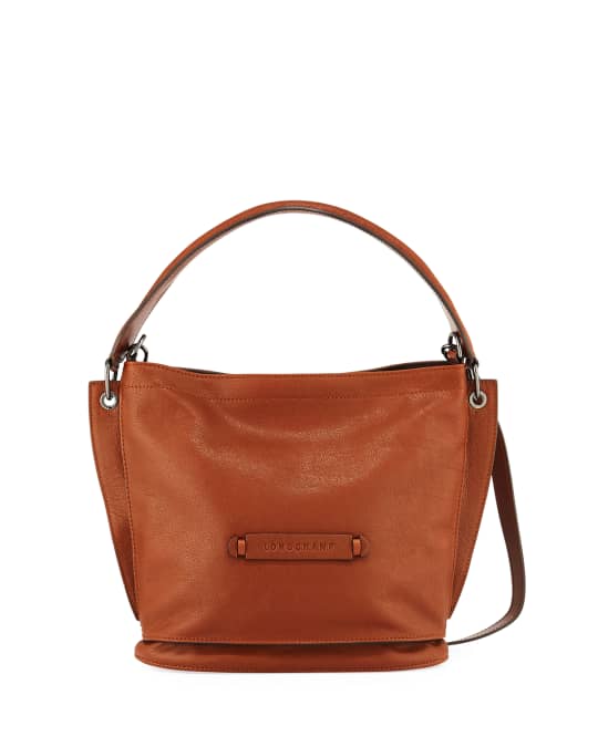 Longchamp 3D Leather Crossbody Hobo Bag