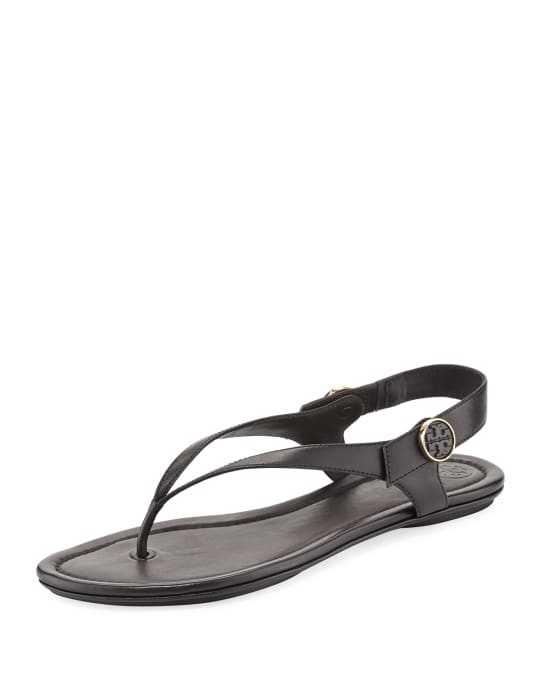 Tory Burch Minnie Leather Flat Travel Sandal