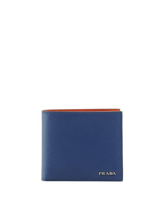 Saffiano Leather Bi Fold Wallet