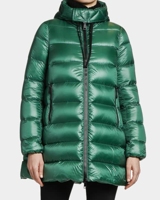 Moncler Suyen Down Quilted Nylon Hooded Parka | Neiman Marcus