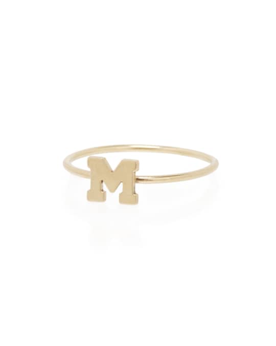 14k Gold Initial Ring
