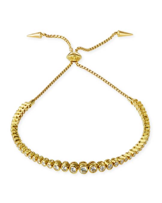 Jemma Wynne Prive Luxe Diamond Slider Bracelet in 18K Gold | Neiman Marcus