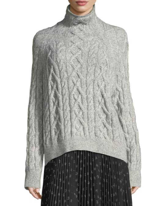 Vince cable sales knit turtleneck sweater