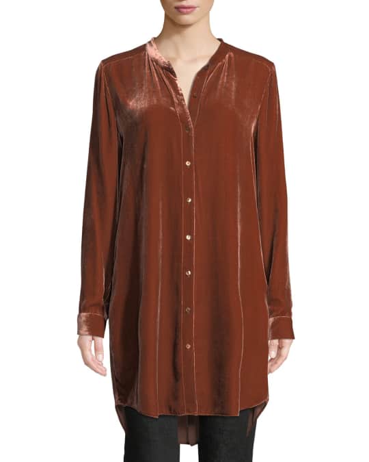 Eileen fisher velvet tunic top 2025
