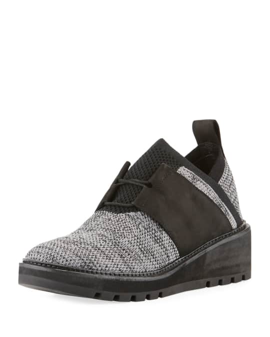 Eileen Fisher Wilson Lace Up Knit Wedge Walking Shoes Neiman Marcus