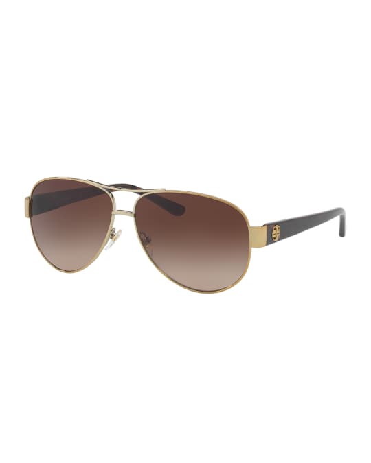 Tory Burch Gradient Aviator Sunglasses | Neiman Marcus