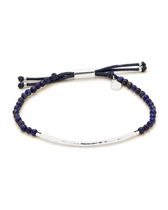 Power Gemstone Lapis Bracelet for Wisdom, Silver