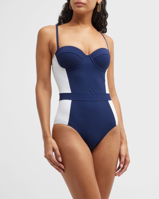 Lipsi Two Tone One Piece Swimsuit
