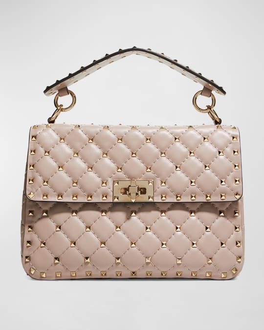 Valentino Garavani Rockstud Spike Medium Quilted TopHandle Bag