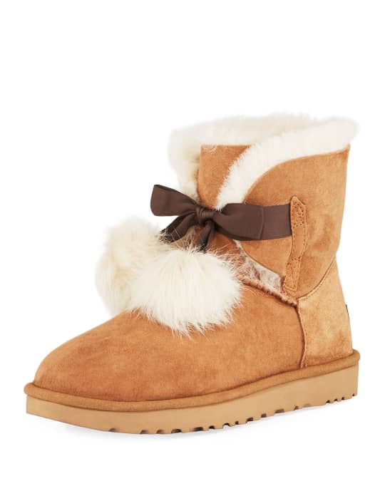 Ugg gita pom pom black sales
