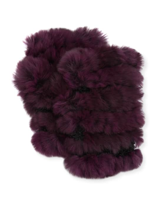 Jocelyn Fingerless Fur Mittens Neiman Marcus 6440