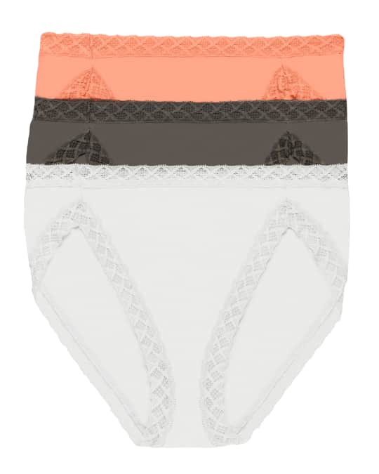 Natori ThreePack Bliss Cotton FrenchCut Briefs Neiman Marcus