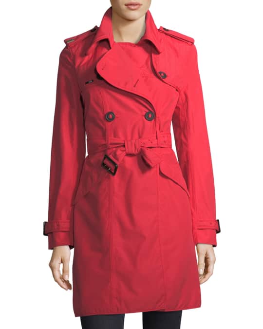 Nobis Double-Breasted Belted Parka Jacket | Neiman Marcus
