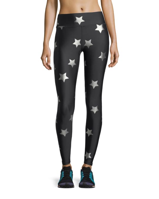 Terez big star foil print leggings clearance