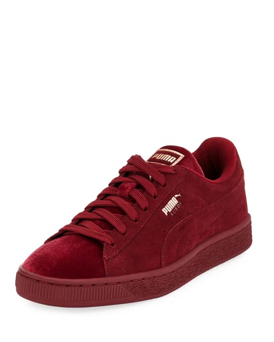 Puma Classic Suede and Velvet Sneakers | Neiman Marcus