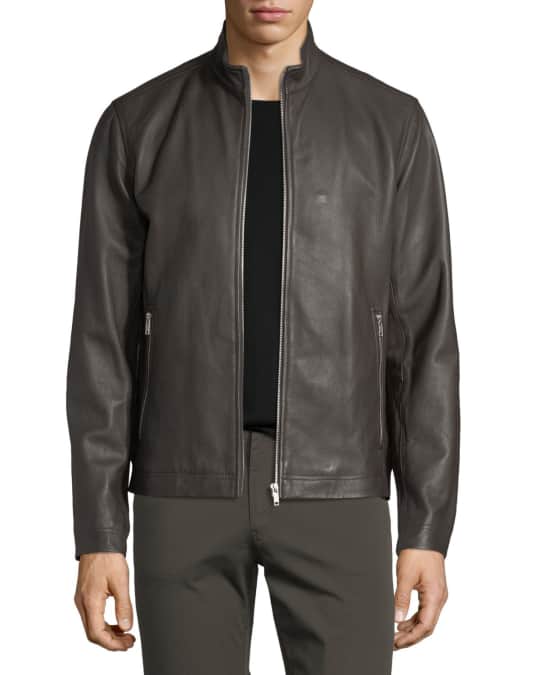 Theory Morvek Kelleher Leather Jacket | Neiman Marcus